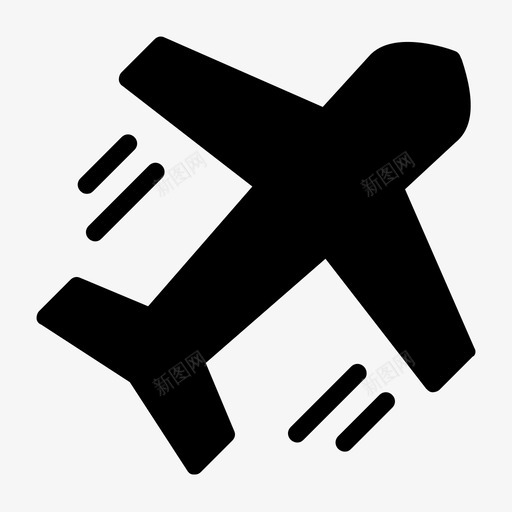 航班空中客车飞机图标svg_新图网 https://ixintu.com 图标 字形 旅游 空中客车 航班 酒店 飞机 餐厅