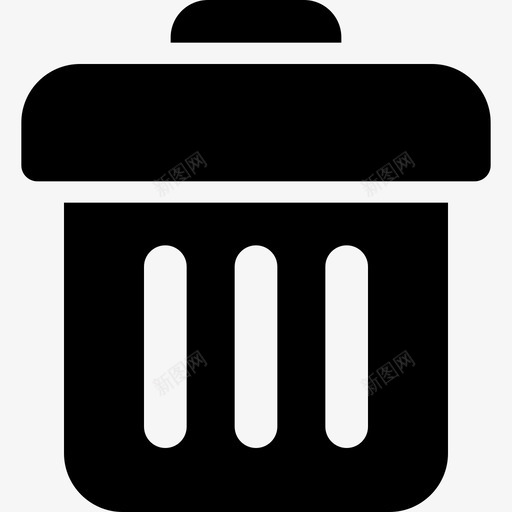 垃圾桶工作办公室4已装满图标svg_新图网 https://ixintu.com 办公室 垃圾桶 工作 装满