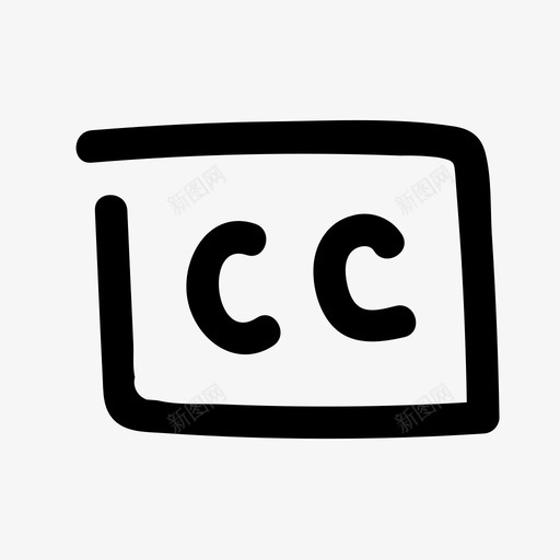 字幕即时翻译图标svg_新图网 https://ixintu.com 关闭 即时 图标 字幕 涂鸦 用户界面 翻译