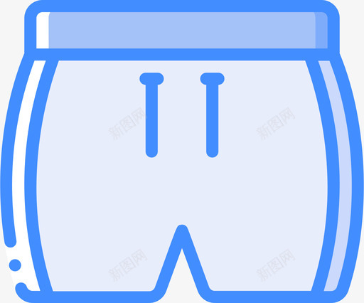 泳装时尚与服装蓝色图标svg_新图网 https://ixintu.com 时尚 服装 泳装 蓝色