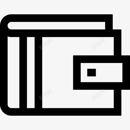 钱包商场32直线型图标svg_新图网 https://ixintu.com 商场 直线 线型 钱包