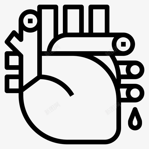 心脏损害微粒图标svg_新图网 https://ixintu.com 微粒 心脏 损害 污染 空气污染