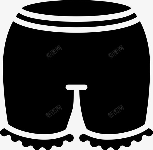 灯笼裤内衣2填充图标svg_新图网 https://ixintu.com 内衣 填充 灯笼裤