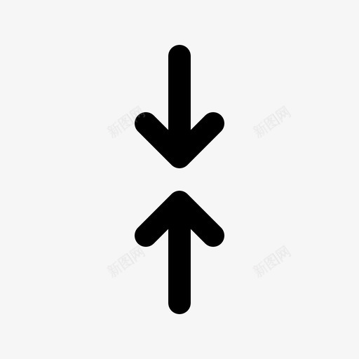 收缩箭头58直线图标svg_新图网 https://ixintu.com 收缩 直线 箭头