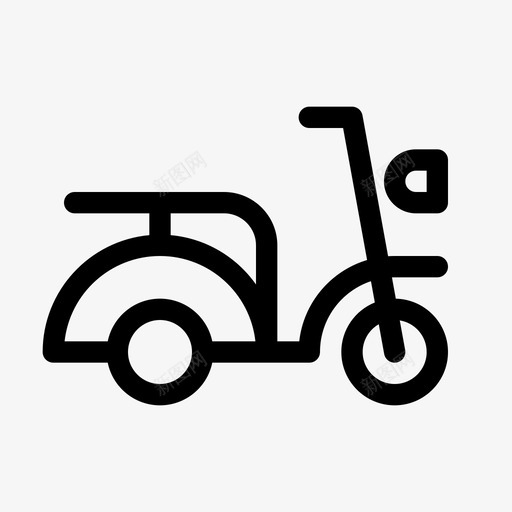 滑板车汽车驱动器图标svg_新图网 https://ixintu.com 摩托车 旅行车 汽车 滑板车 车辆 轻便 驱动器