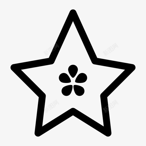 星果甜点食物图标svg_新图网 https://ixintu.com 健康 星果 甜点 绿色 食物