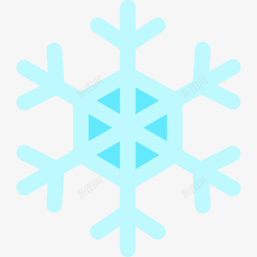 雪花冬季自然15平坦图标svg_新图网 https://ixintu.com 冬季 平坦 自然 雪花