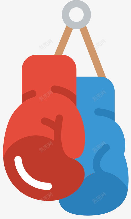 手套拳击15扁平图标svg_新图网 https://ixintu.com 扁平 手套 拳击