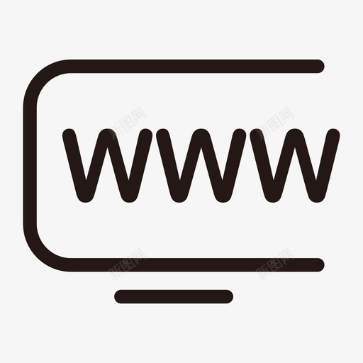 域名与网站svg_新图网 https://ixintu.com 域名与网站 域名与网站-01 线性