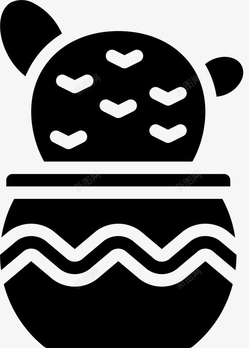 仙人掌植物30填充图标svg_新图网 https://ixintu.com 仙人掌 填充 植物