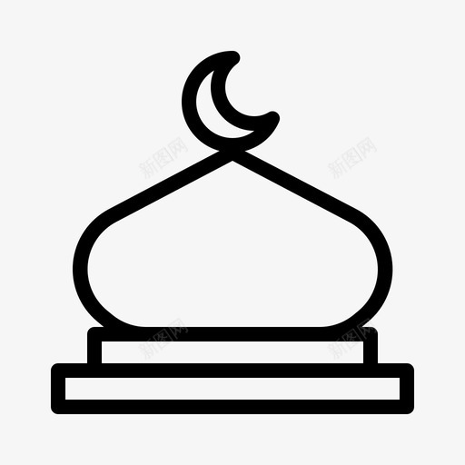 清真寺禁食伊斯兰教图标svg_新图网 https://ixintu.com 伊斯兰教 斋月 清真寺 祈祷 禁食