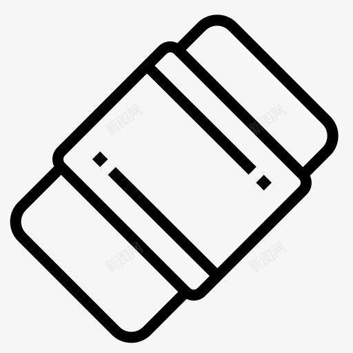 橡胶文具和办公室19直线型图标svg_新图网 https://ixintu.com 办公室 文具 橡胶 直线 线型