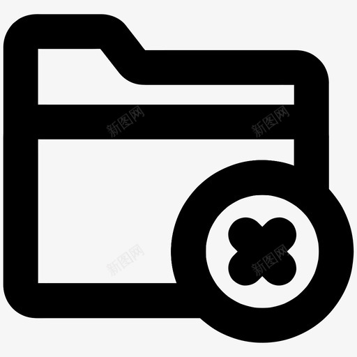 删除文件夹类别文件图标svg_新图网 https://ixintu.com 删除 文件 文件夹 类别
