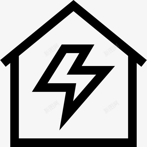 电力智能家居71线性图标svg_新图网 https://ixintu.com 智能家居 电力 线性