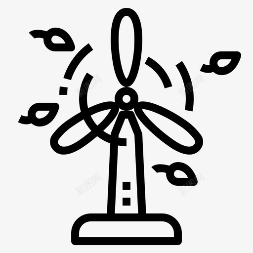 Eolic能量55线性图标svg_新图网 https://ixintu.com Eolic 线性 能量