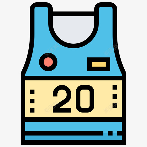 运动衫衣服147直线颜色图标svg_新图网 https://ixintu.com 直线 衣服 运动衫 颜色