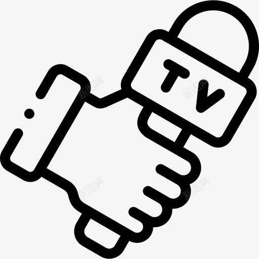 采访新闻与杂志13直系图标svg_新图网 https://ixintu.com 新闻 杂志 直系 采访