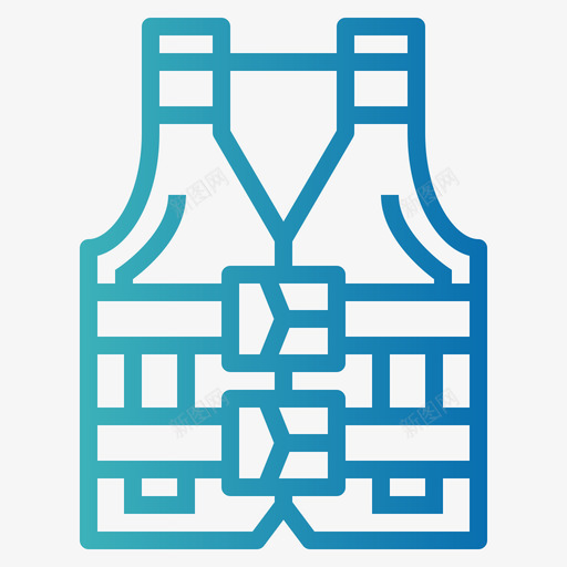 救生衣渔夫1号梯度图标svg_新图网 https://ixintu.com 1号 救生衣 梯度 渔夫