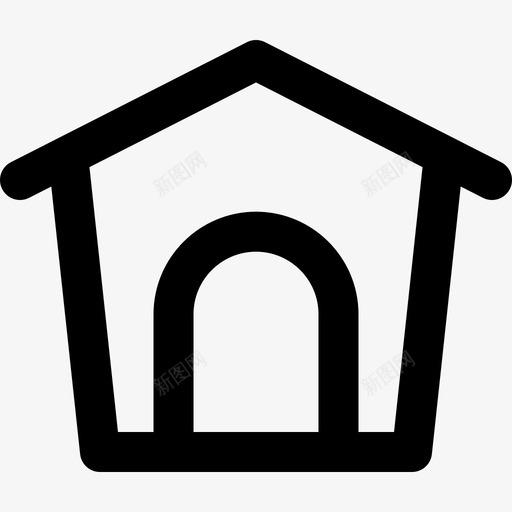 宠物屋家装62线性图标svg_新图网 https://ixintu.com 宠物 家装 线性
