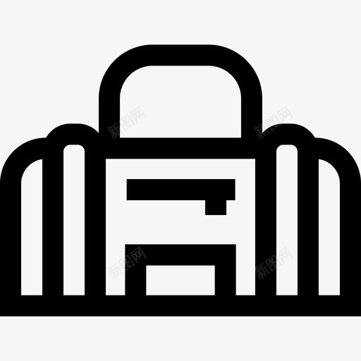 运动包健身110直线型图标svg_新图网 https://ixintu.com 健身 直线 线型 运动