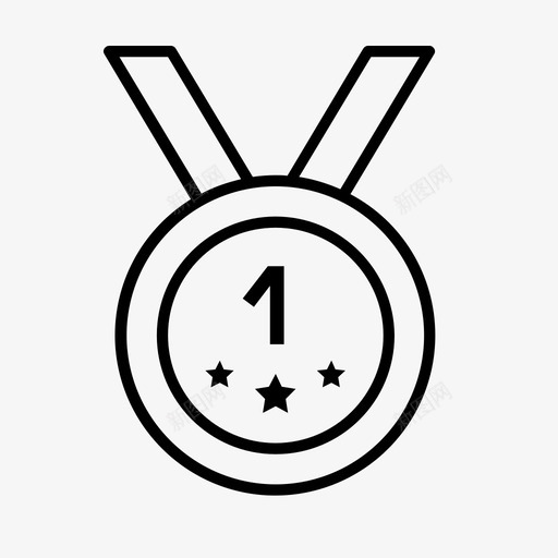 奖章商业排名图标svg_新图网 https://ixintu.com 商业 奖杯 奖章 排名 运动