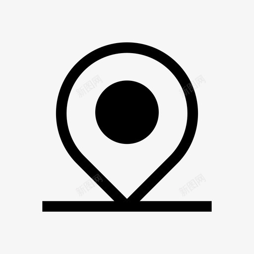 位置行程266直线图标svg_新图网 https://ixintu.com 位置 直线 行程