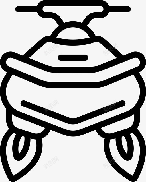 摩托艇未来交通2号直线型图标svg_新图网 https://ixintu.com 2号 交通 摩托艇 未来 直线 线型