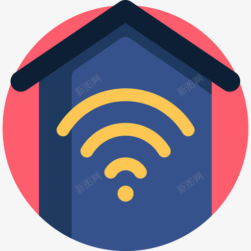 房子智能家居72公寓图标svg_新图网 https://ixintu.com 公寓 房子 智能家居
