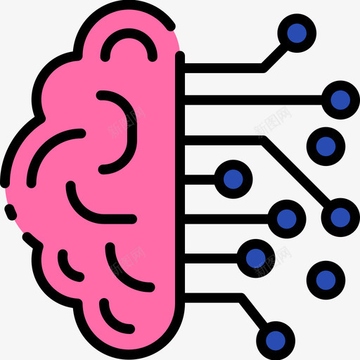 人工智能技术99线性颜色图标svg_新图网 https://ixintu.com 人工智能 技术 线性 颜色