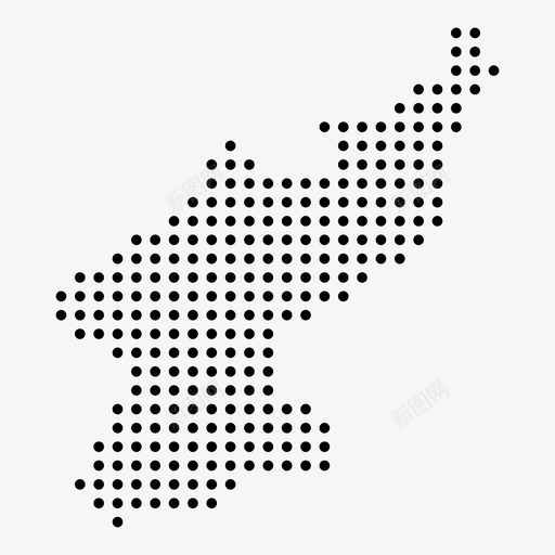 朝鲜亚洲国家图标svg_新图网 https://ixintu.com 亚洲 国家 地图 朝鲜