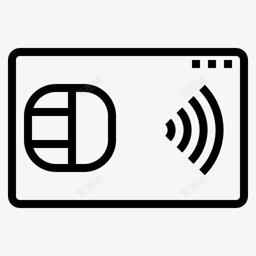 rfid卡信用卡货币图标svg_新图网 https://ixintu.com rfid 信用卡 在线 支付 货币