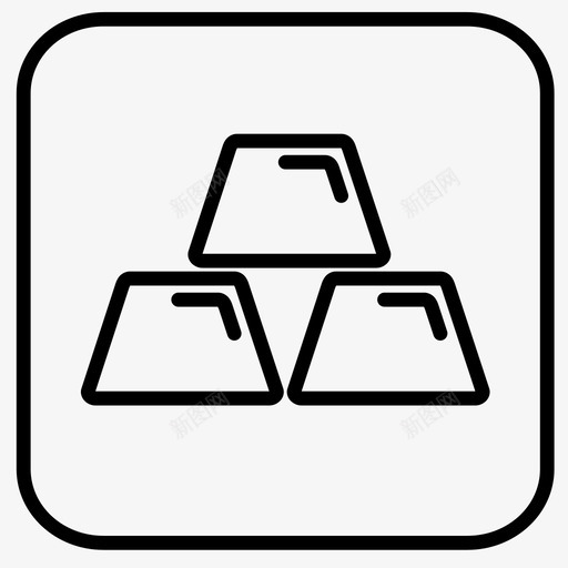 金条投资储备图标svg_新图网 https://ixintu.com 储备 展示 投资 金条