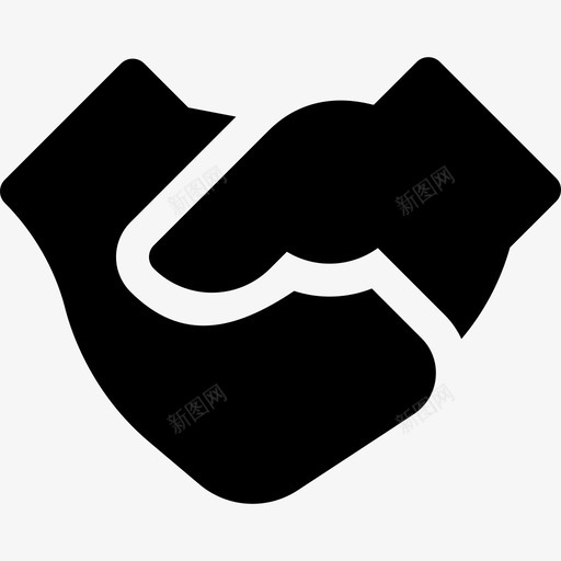 握手业务406已满图标svg_新图网 https://ixintu.com 业务 已满 握手