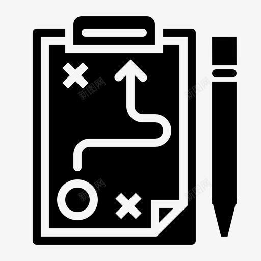 战略业务剪贴板图标svg_新图网 https://ixintu.com 业务 剪贴板 战略 标志 管理 计划