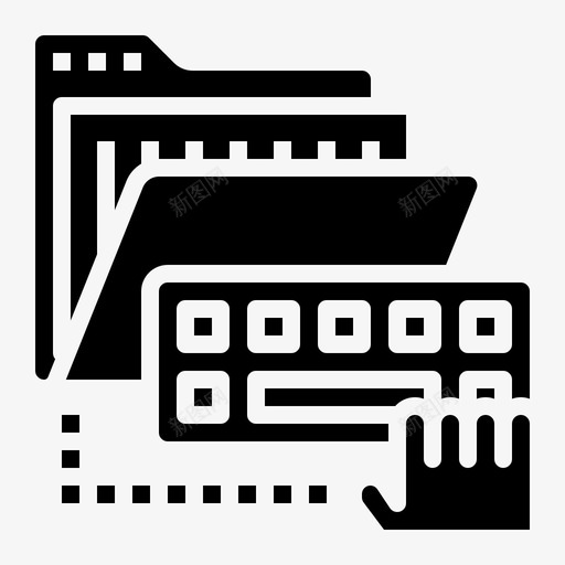 数据自由职业者填充图标svg_新图网 https://ixintu.com 填充 数据 自由职业者