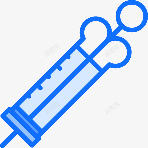 注射器医疗器械28蓝色图标svg_新图网 https://ixintu.com 医疗器械 注射器 蓝色
