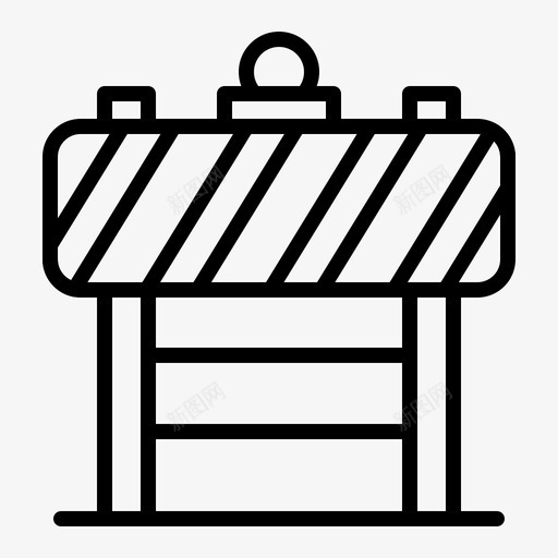 标志拦路虎路牌图标svg_新图网 https://ixintu.com 交通 劳动节 拦路虎 标志 路牌