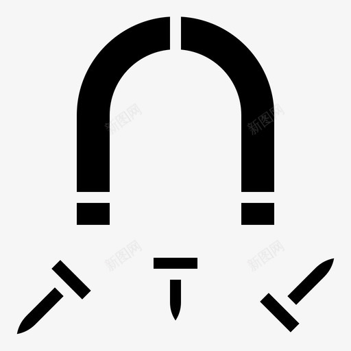 磁铁科学147字形图标svg_新图网 https://ixintu.com 字形 磁铁 科学
