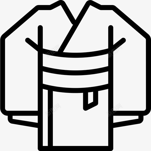 和服日本64直系图标svg_新图网 https://ixintu.com 和服 日本 直系