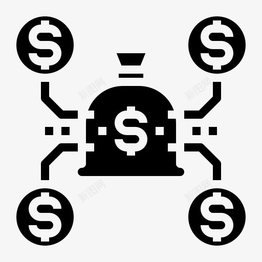 钱袋金融36装满图标svg_新图网 https://ixintu.com 装满 金融 钱袋