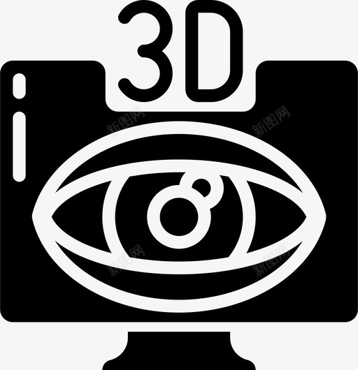 3d光学2填充图标svg_新图网 https://ixintu.com 3d 光学 填充