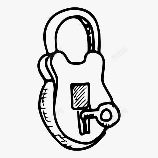 锁关钥匙图标svg_新图网 https://ixintu.com 密码 钥匙