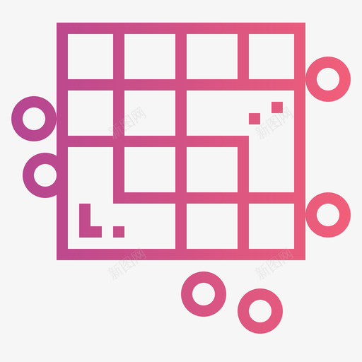 乐透棋盘游戏1梯度图标svg_新图网 https://ixintu.com 乐透 梯度 棋盘 游戏