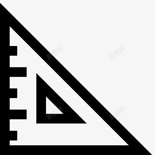 三角尺教育测量图标svg_新图网 https://ixintu.com v2 三角尺 图标 学校 教育 测量