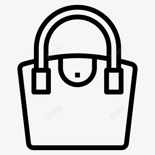 手提包13号包直线型图标svg_新图网 https://ixintu.com 13号包 手提包 直线 线型