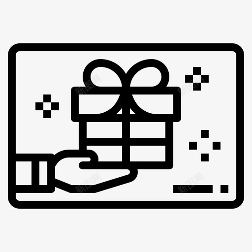 礼品卡送餐66直系图标svg_新图网 https://ixintu.com 直系 礼品 送餐