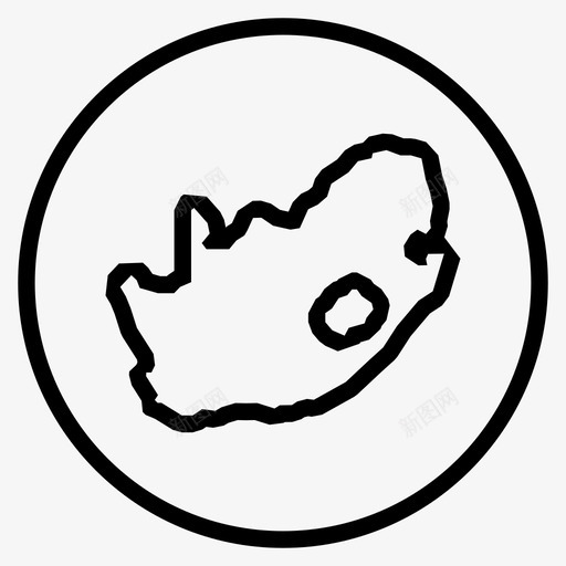 南非地图开普敦国家图标svg_新图网 https://ixintu.com 南非 国家 地图 开普敦