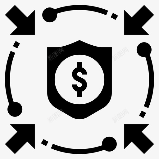 投资财务战略15字形图标svg_新图网 https://ixintu.com 字形 战略 投资 财务