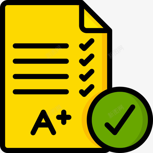考试学历291线颜色图标svg_新图网 https://ixintu.com 学历 考试 颜色
