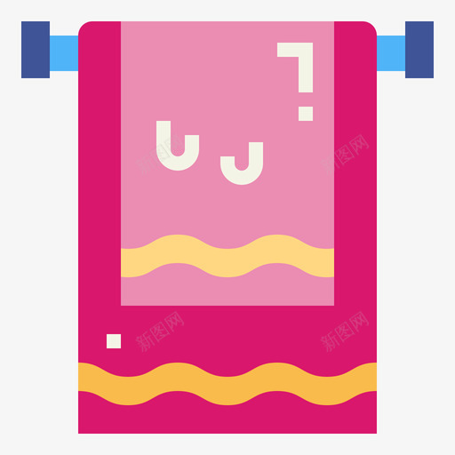 毛巾卫生30扁平图标svg_新图网 https://ixintu.com 卫生 扁平 毛巾